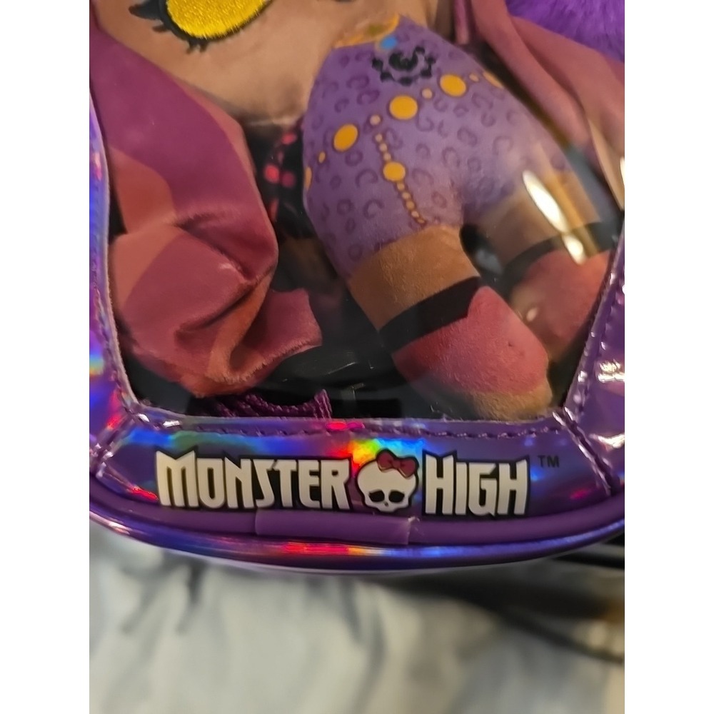 Monster High Ghoul N Go Bag Clawdeen Wolf &‎ Crescent 6.5 Plush Doll & Backpack - Picture 2 of 10